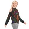 The Journey Within (All-Over Print Women's Cold Shoulder Sweatshirt) - Image 4