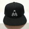 Active Meditation Music Logo (Black Snapback Hat)