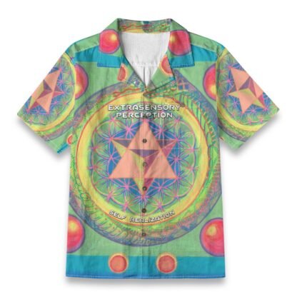 Extrasensory Perception - Self Realization (All-Over Print Men's Casual Hawaiian Short Sleeve Shirt | 125GSM Cotton)