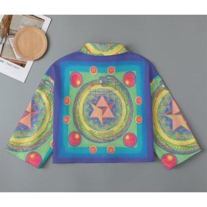 Extrasensory Perception - Self Realisation (All-Over Print Women's Cropped Jacket | 245GSM Cotton) - Image 2