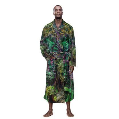 Opet - Echoes Of The Groove (Men's All Over Print Bathrobe) - Image 5