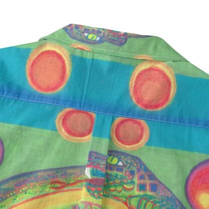 Extrasensory Perception - Self Realization (All-Over Print Men's Casual Hawaiian Short Sleeve Shirt | 125GSM Cotton) - Image 4