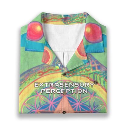 Extrasensory Perception - Self Realization (All-Over Print Men's Casual Hawaiian Short Sleeve Shirt | 125GSM Cotton) - Image 6