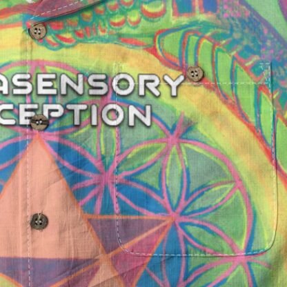 Extrasensory Perception - Self Realization (All-Over Print Men's Casual Hawaiian Short Sleeve Shirt | 125GSM Cotton) - Image 8
