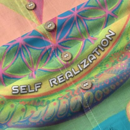 Extrasensory Perception - Self Realization (All-Over Print Men's Casual Hawaiian Short Sleeve Shirt | 125GSM Cotton) - Image 7