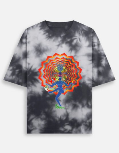 Shiva Nataraja (Tie Dye Oversized T-Shirt) - Image 3