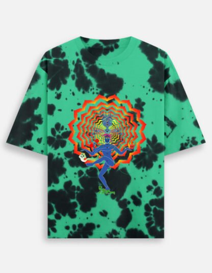 Shiva Nataraja (Tie Dye Oversized T-Shirt)