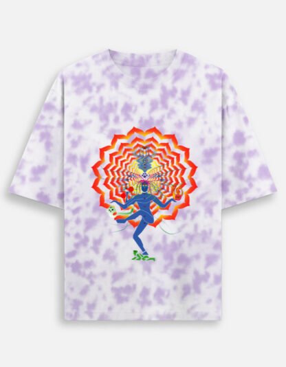 Shiva Nataraja (Tie Dye Oversized T-Shirt) - Image 5