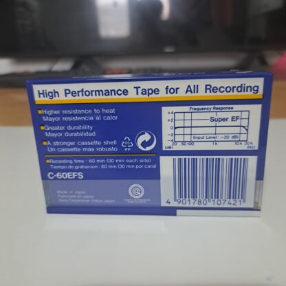 Sony Super EF60 (Type I Blank Audio Cassette) - Image 3